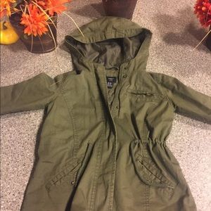 Fall jacket with hood